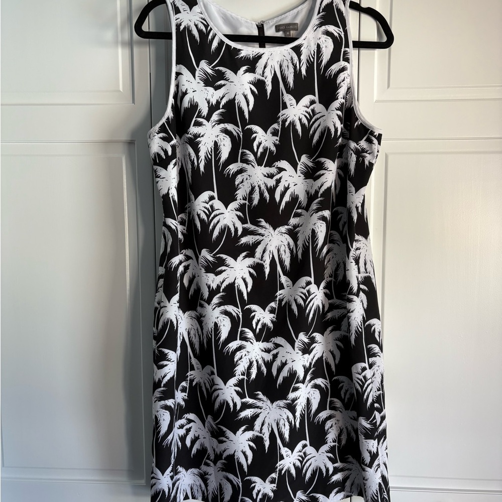 Vince Camuto Monochrome Palm Mini Dress